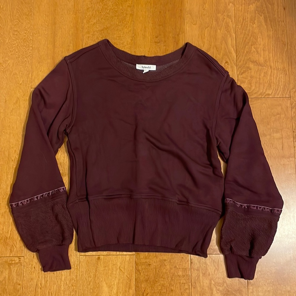 Splendid burgundy sweater XS